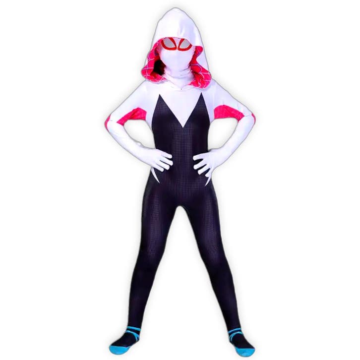 Spider Gwen - 128-134 (7-8 Jaar) - Verkleedkleding, Kinderen en Baby's, Carnavalskleding en Verkleedspullen, Nieuw, Ophalen of Verzenden
