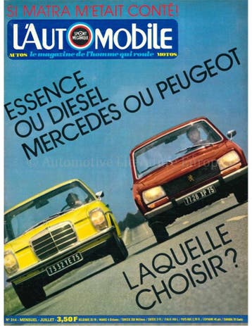 1972 LAUTOMOBILE MAGAZINE 314 FRANS, Boeken, Nieuw, Author