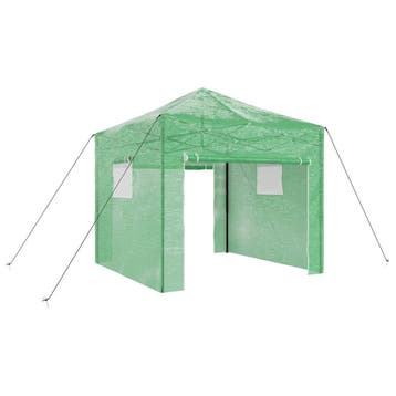 vidaXL Kas met pop-up frame met dak Groen 290 x 290 x 315 cm, Tuin en Terras, Kassen, Verzenden, Nieuw