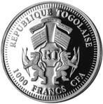 Togo - Otto von Bismarck 1 oz 2015 (2.000 oplage), Postzegels en Munten, Munten | Afrika, Verzenden, Losse munt, Zilver