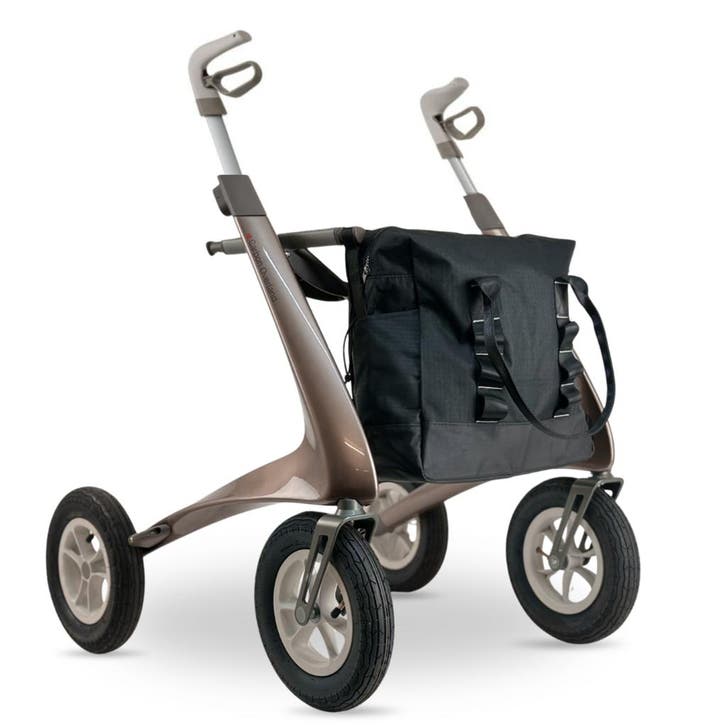 byACRE Carbon Overland Rollator met Dagelijkse tas – Bruin, Diversen, Rollators, Nieuw, Ophalen of Verzenden
