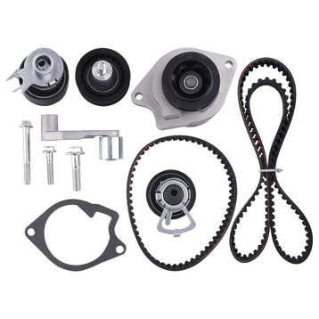 2x Distributieriem + Waterpomp Roller Set Geschikt voor V..., Verzenden, Nieuw, Volkswagen