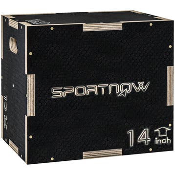 Plyo-Box/Springdoos, Robuust, 40,5 X 35,5 X 30,5 Cm, Zwart,, Verzenden, Nieuw