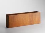 Adeqo cortenstaal plantenbak rechthoek 200 x 40 x 80 cm, 100 cm of meer, Verzenden, Nieuw, Metaal