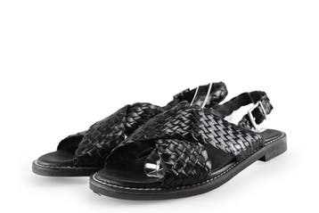 Ibza Sandalen in maat 38 Zwart, Kleding | Dames, Verzenden, Zwart, Sandalen of Muiltjes, Zo goed als nieuw