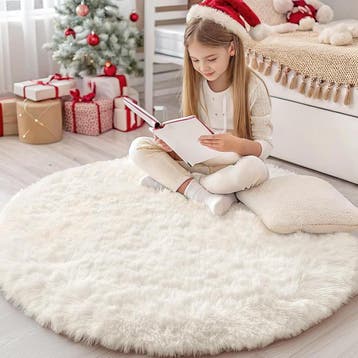 Hoogpolig Vloerkleed Antislip | Tweedekansje | OP=OP, Rond, Ophalen of Verzenden, 200 cm of meer, Modern