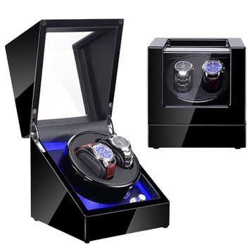 Watchwinder - Horloge doos - Horloge winder - Zwart - Olvy, Verzenden, Zo goed als nieuw