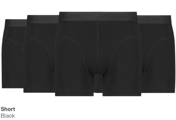 2dekans | M Black Iris 2-pack Basic men bamboo shorts Ten, Kleding | Heren, Ondergoed, Ophalen of Verzenden