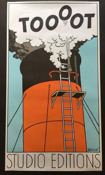 Hergé - 1 Lithografische poster Studio Éditions - Tintin -, Nieuw