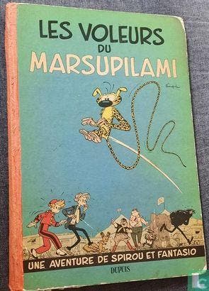 Robbedoes en Kwabbernoot - Les voleurs du marsupilami - 1954, Boeken, Eén stripboek, Verzenden, Gelezen, Franquin, André.