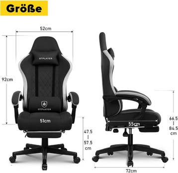 Ergonomische Bureaustoel -  Office Chair - Gamestoel - Volwa, Verzenden, Zo goed als nieuw