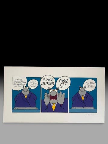 Geluck - Le Gag - Sérigraphie, Nieuw