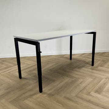 slingerbureau 180x80 cm (max hoogte 95 cm) zwart - grijs, Huis en Inrichting, Gebruikt, Ophalen of Verzenden, Grijs