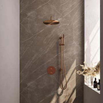 Brauer Copper Edition Thermostatische Regendoucheset Inbouw, Ophalen of Verzenden, Nieuw