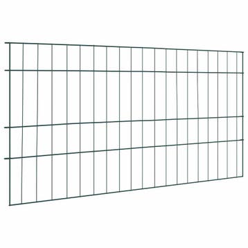vidaXL Vijverhekken Set 5 pcs Groen 100 x 50 cm Staal, Verzenden, Nieuw, IJzer
