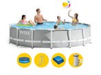 Intex Prism Frame zwembad - 457 x 107 cm - met filterpomp en, Verzenden, Nieuw, Rond