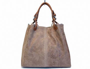 100% leren tas - Python Print Leer - vakje voor mobiel -, Nieuw