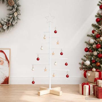 vidaXL Metalen kerstboom KUOPIO 90 cm Staal Wit, Verzenden, Nieuw