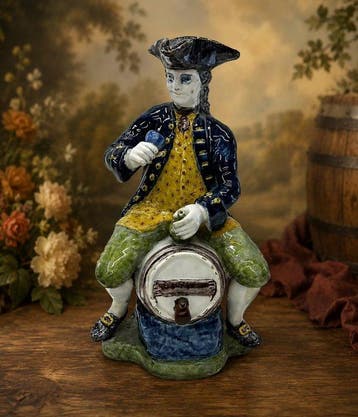 Zeldzame grote Delftse faience Toby Jug / Character Jug –