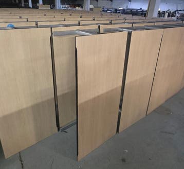 100x Gispen bureaus – Verstelbaar | 140x80 & 180x80, Ophalen of Verzenden, In hoogte verstelbaar, Gebruikt