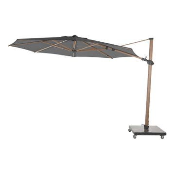 4 Seasons Outdoor Siesta Premium Ø350cm antraciet met, Nieuw