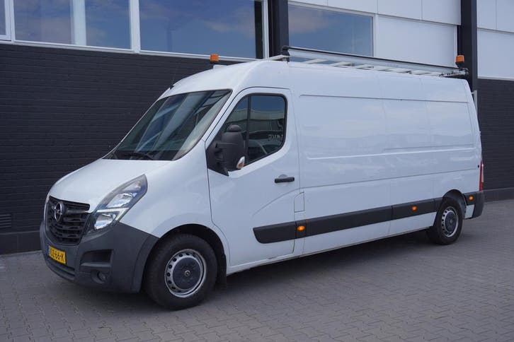 Opel Movano 2.3 Turbo L3H2 150PK EURO 6, Auto's, Bestelauto's, Onderhoudsboekje, Lease, Zwart, Handgeschakeld, Wit, Financial lease