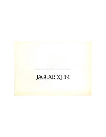 1975 JAGUAR XJ 3.4 BROCHURE NEDERLANDS, Nieuw, Author
