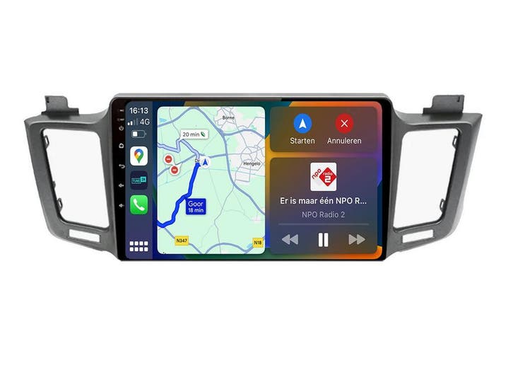 Toyota RAV4 Navigatie Radio met Apple Carplay Android Auto, Auto diversen, Autoradio's, Nieuw, Ophalen of Verzenden