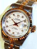 Tudor - Princess Date - SILVER DIAMOND LINEN DIAL - Zonder, Sieraden, Tassen en Uiterlijk, Horloges | Antiek