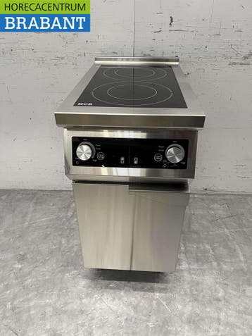 RVS Inductie fornuis kookplaat 2 pitten 8,5 kW 400V 40 cm, Ophalen of Verzenden, Nieuw in verpakking
