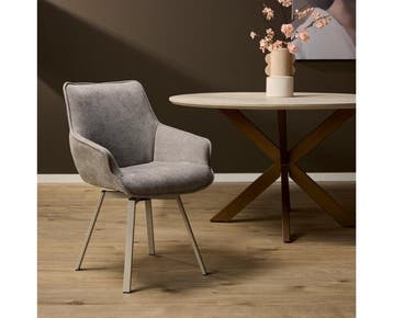 Eetkamerstoel Mees | Taupe, Ophalen of Verzenden, Nieuw
