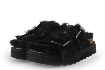 Warmbat Slippers in maat 38 Zwart, Kleding | Dames, Schoenen, Slippers, Verzenden, Zwart, Zo goed als nieuw