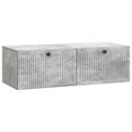 vidaXL Wandbeugel TV-kast Betongrijs 98 x 41 x 30 cm Bewerkt, Huis en Inrichting, Minder dan 50 cm, Verzenden, Nieuw, Minder dan 100 cm
