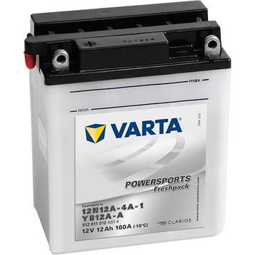 Varta Powersports Freshpack YB12A-A accu | 512 011 012 | 12, Ophalen of Verzenden, Nieuw