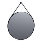 Brauer Onyx Spiegel - 70 cm - Rond - met Zwarte Ophangband, Ophalen of Verzenden, Nieuw