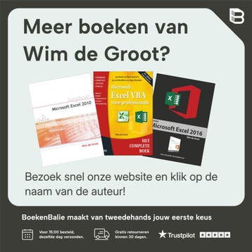 Zo word je een Excel-pro - Wim de Groot 9789463563475, Verzenden, Zo goed als nieuw, Wim de Groot