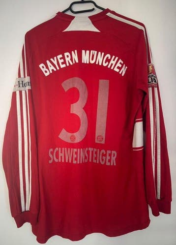 FC Bayern Munich 2007–2008 Home Shirt – Long Sleeve - Duitse, Nieuw