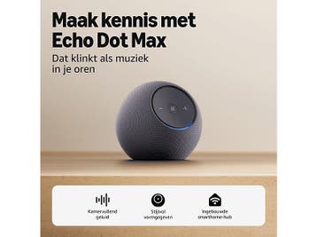 Amazon -  Echo Dot Max (2025 Release) Smart Speaker  - Grijs, Verzenden, Nieuw, Slimme speaker, Overige merken