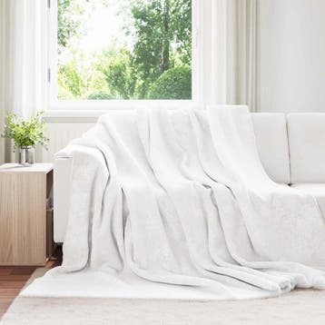 vidaXL plaid Wit 240 x 270 cm 3.17 kg Fleece, Verzenden, Nieuw, Wit