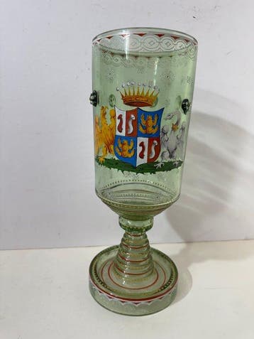 Ludwig Lobmeyr, Wien, zugeschrieben - Pot - Glas-in-lood -, Antiek en Kunst, Antiek | Glas en Kristal