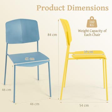 2dekans | Coast Set van 4 Eetkamerstoelen Zonder, Ophalen of Verzenden, Zo goed als nieuw, Overige kleuren