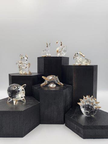 Themacollectie - Figuren van facettenglas - Éditions Atlas