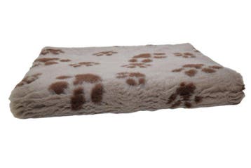 Vetbed Lichtbruin met Bruine Pootjes 100 x 150 cm, Dieren en Toebehoren, Hondenmanden, Ophalen of Verzenden, Nieuw