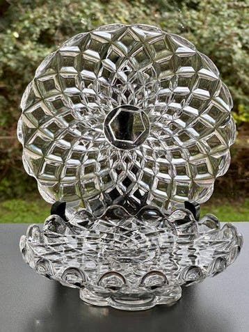 Baccarat - Taartschaal (2) - Luxury Diamond model - Kristal