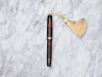 Parker - Lady Duofold Streamline Burgundy & Black Marbled, Nieuw