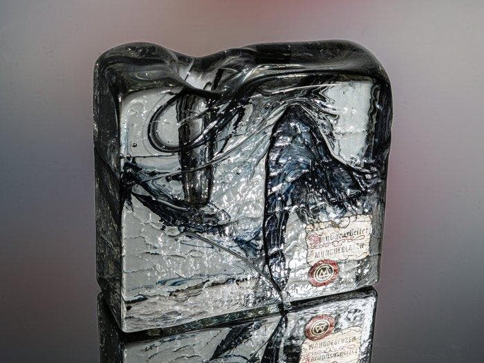 Marsberger Glaswerke Ritzenhoff - Vaas - Blockkristall, Antiek en Kunst, Antiek | Glas en Kristal