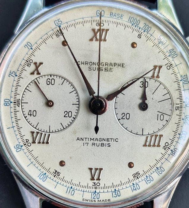 Chronographe Suisse - Zonder minimumprijs - Landeron 250 -, Sieraden, Tassen en Uiterlijk, Horloges | Heren