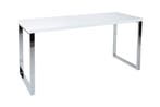 Modern bureau WHITE DESK 160cm witte hoogglans bureautafel -, Ophalen of Verzenden, Nieuw