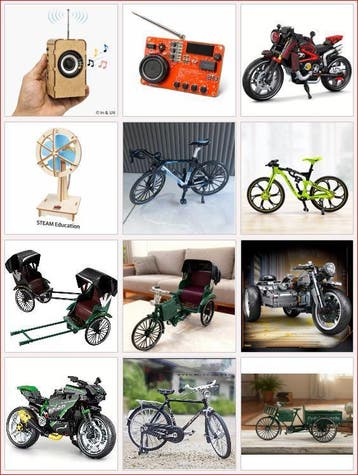 Vaderdag cadeau Modelbouw fietsen diy retro fiets, Verzenden, Nieuw, Overige typen, Overige merken