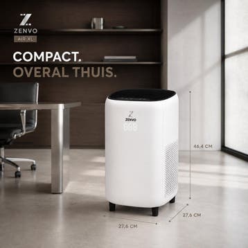 Zenvo Luxe Luchtreiniger met Wifi & App – HEPA 13 Filter –, Ophalen of Verzenden, Zo goed als nieuw